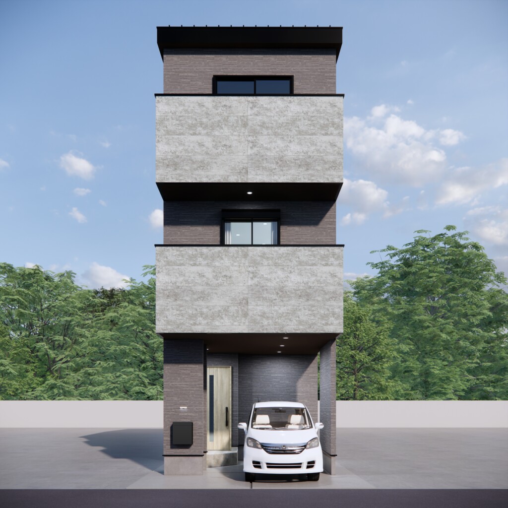 住吉区大領5丁目 (外観パース)