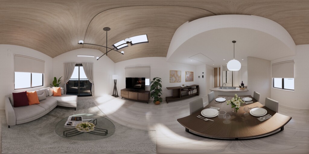 高品質360度パノラマ画像